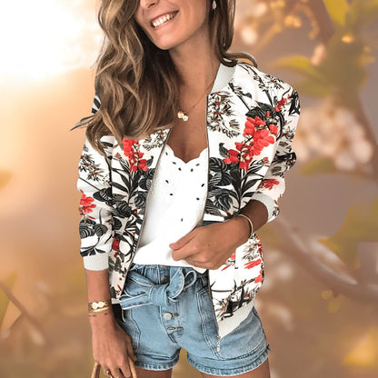 Elarova |  Blumenmuster-Jacke für Damen
