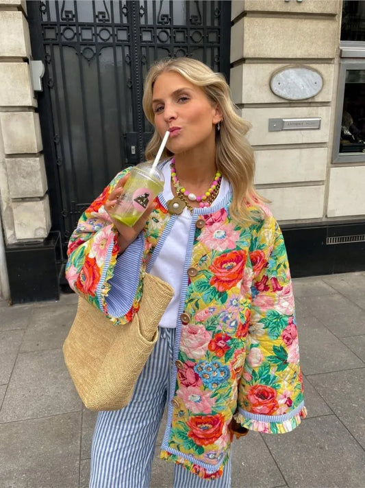 Blumenmuster-Mantel für Damen von Lillie