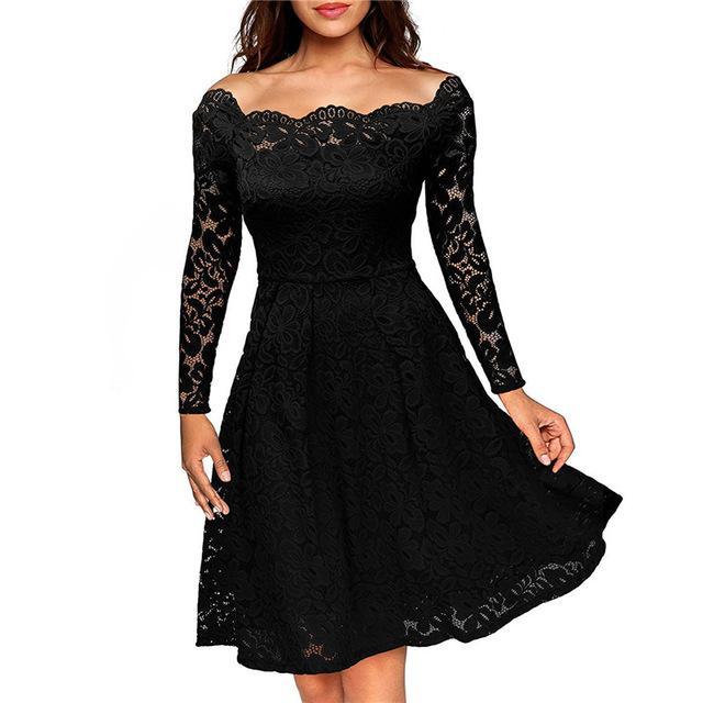 Blumenspitze Vintage Kleid Emma