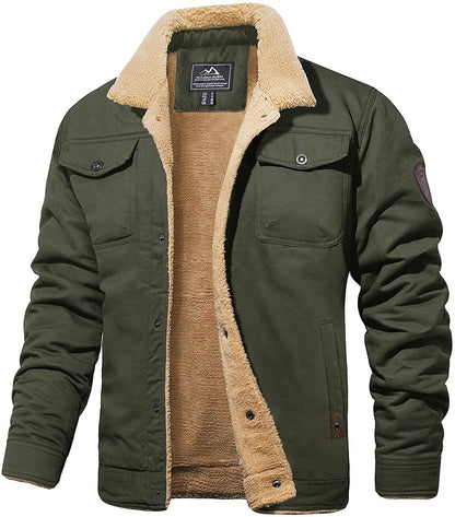 Elarova |  Bomberjacke mit Wollfutter für Herren