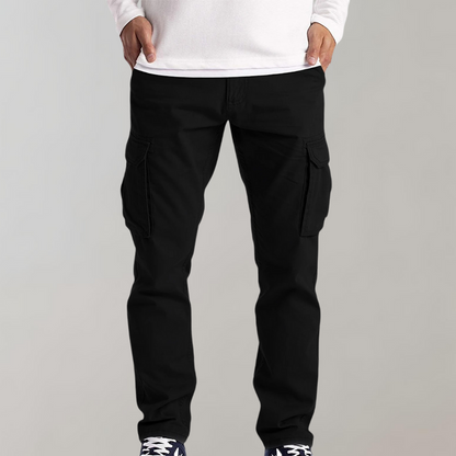 Herren Cargo-Hose Bequem Freizeit Hose Jasper