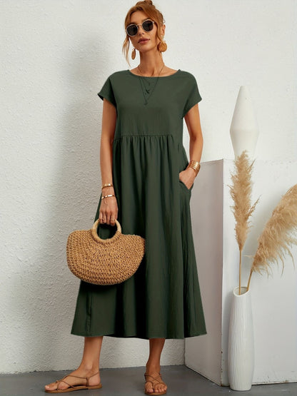 Camille | Kleid mit Rundhalsausschnitt