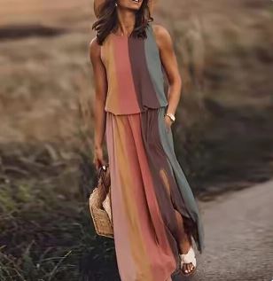 Sommer Maxikleid Großkleid Elegant Lang