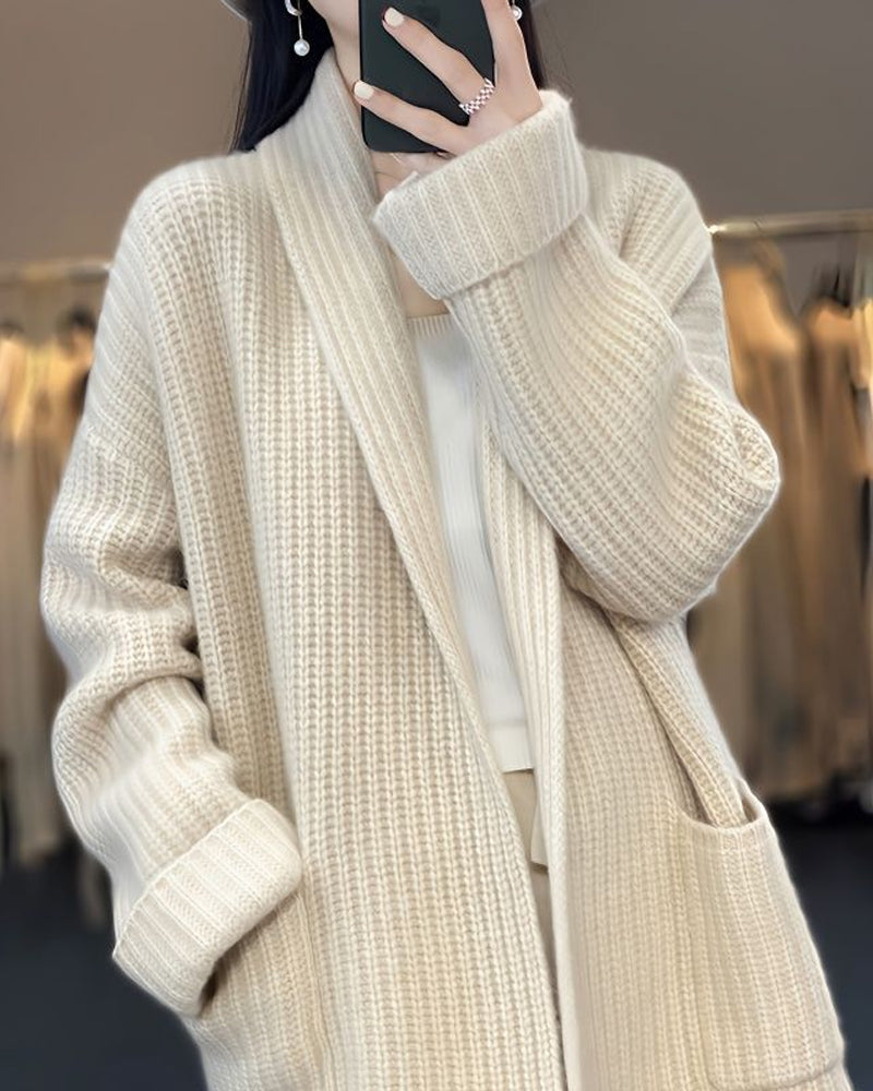 Cardigan mit Reverstaschen