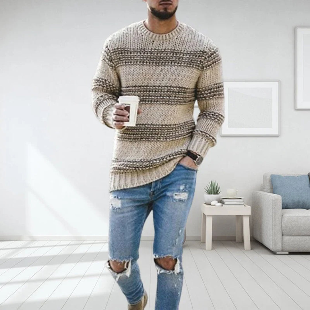 Carlo – Herrenpullover: weich, warm und gestrickt