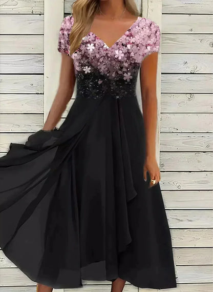 Carmela™ – Damen Abendkleid Lang aus Leichtem Seidenmusselin Elegant & Bequem