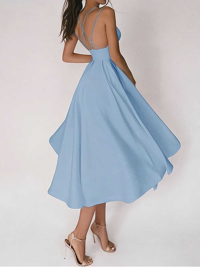Charline™ – Damen Abendkleid Lang mit V-Ausschnitt Eleganz & Komfort