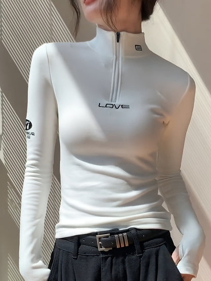 CharmZipp™ – Elegantes Damen Langarmshirt mit praktischem Reißverschluss