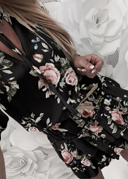 Chiffon Blumenkleid von Elarova im Boho-Sommerstil
