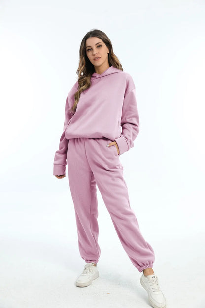 ComfyBlend™ – Hoodie & Jogginghose Set fur Damen