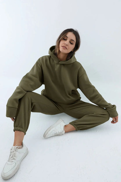 ComfyBlend™ – Hoodie & Jogginghose Set fur Damen