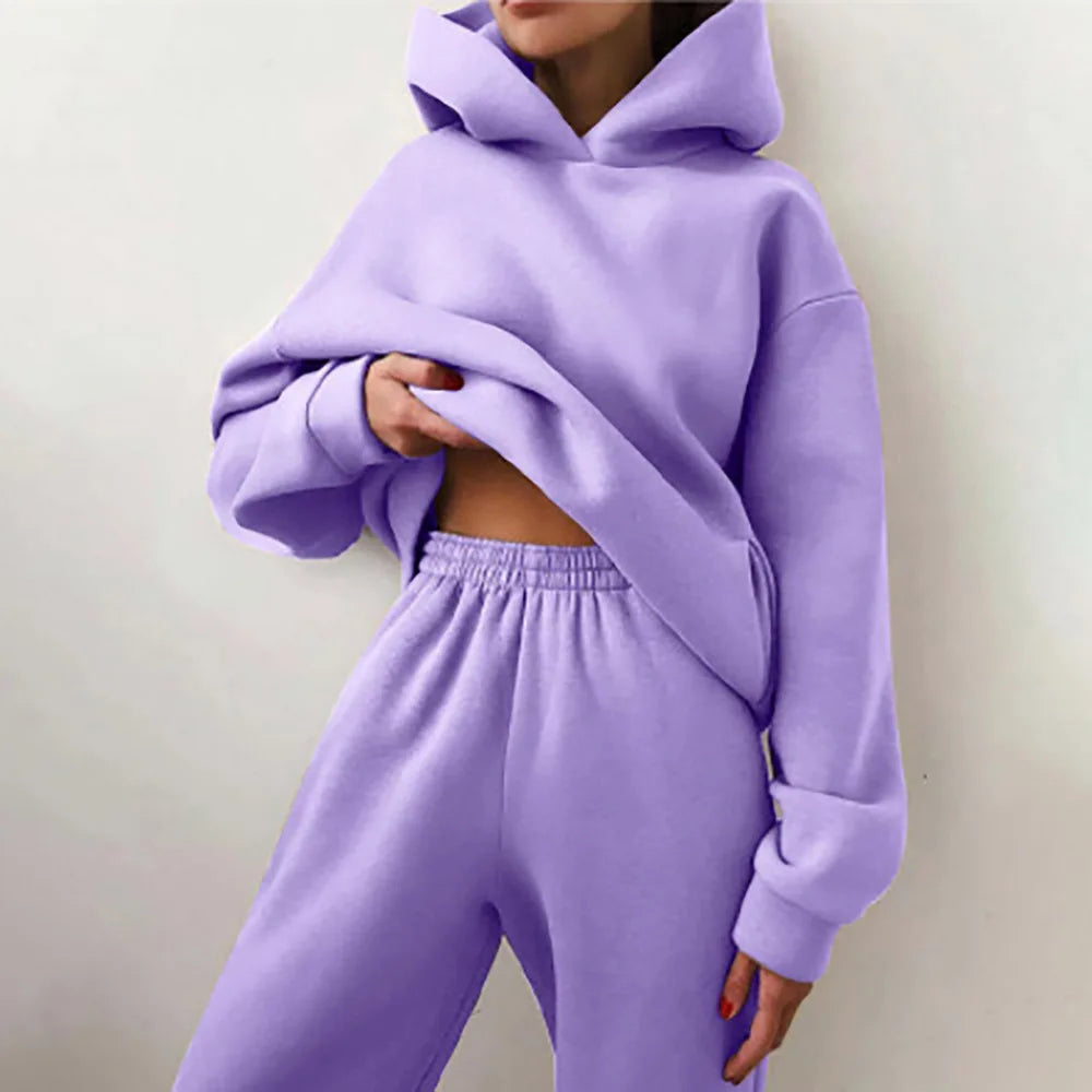 ComfyBlend™ – Hoodie & Jogginghose Set fur Damen