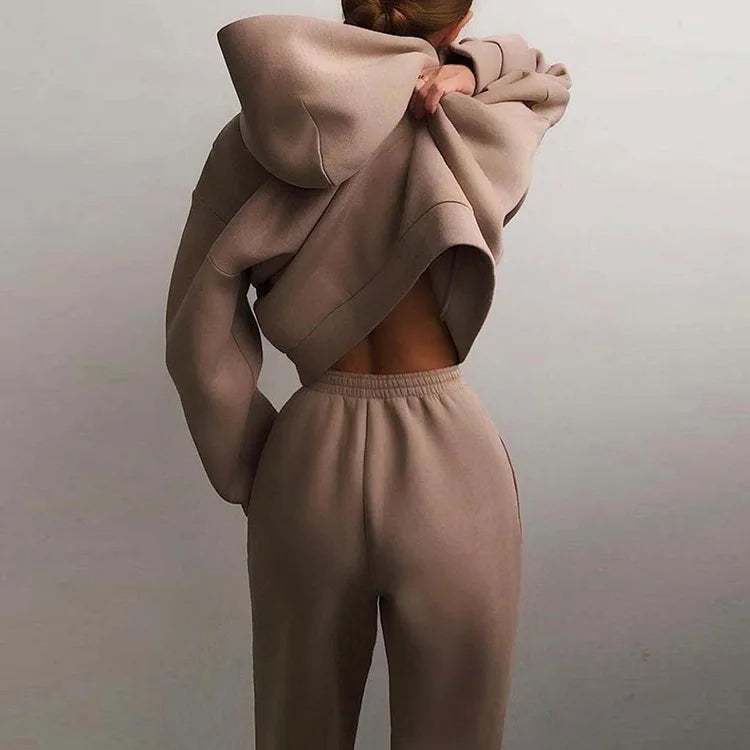 ComfyBlend™ – Hoodie & Jogginghose Set fur Damen
