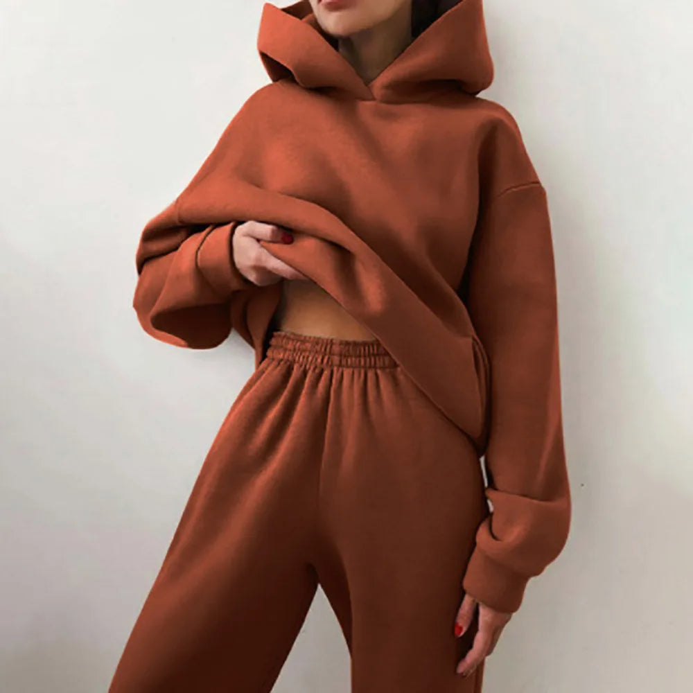 ComfyBlend™ – Hoodie & Jogginghose Set fur Damen
