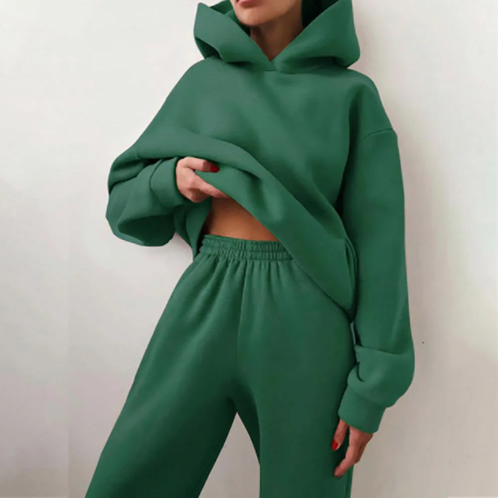 ComfyBlend™ – Hoodie & Jogginghose Set fur Damen