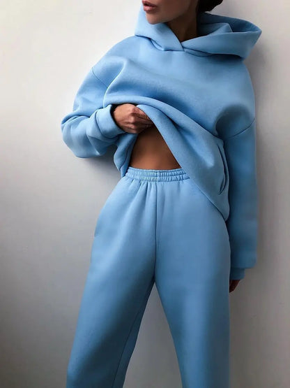 ComfyBlend™ – Hoodie & Jogginghose Set fur Damen