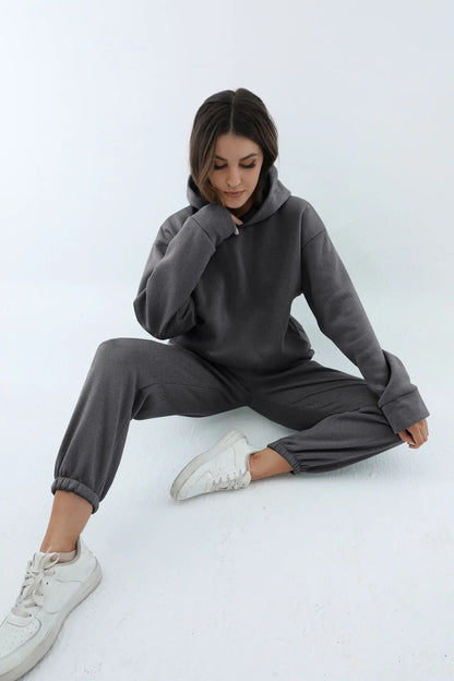 ComfyBlend™ – Hoodie & Jogginghose Set fur Damen