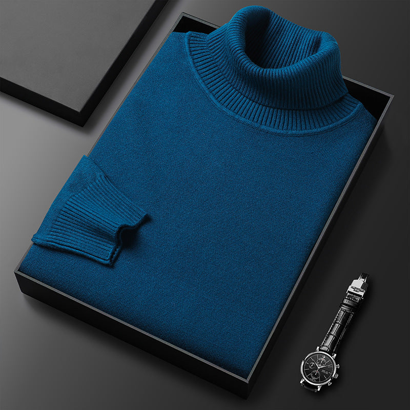 CosmoWarm™ – Premium Herren Kaschmir & Baumwoll Rollkragenpullover