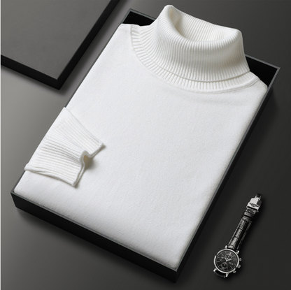 CosmoWarm™ – Premium Herren Kaschmir & Baumwoll Rollkragenpullover
