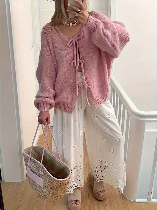 CozyChic™ – Eleganter Damen Strick Cardigan mit Kurzschnitt