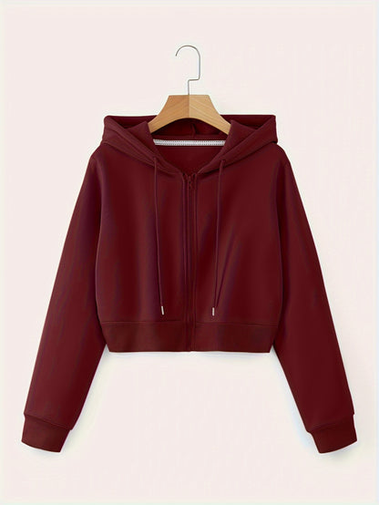 CozyCrop™ – Stylische Damen Kapuzenjacke mit praktischem Zipper