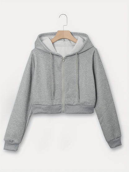 CozyCrop™ – Stylische Damen Kapuzenjacke mit praktischem Zipper