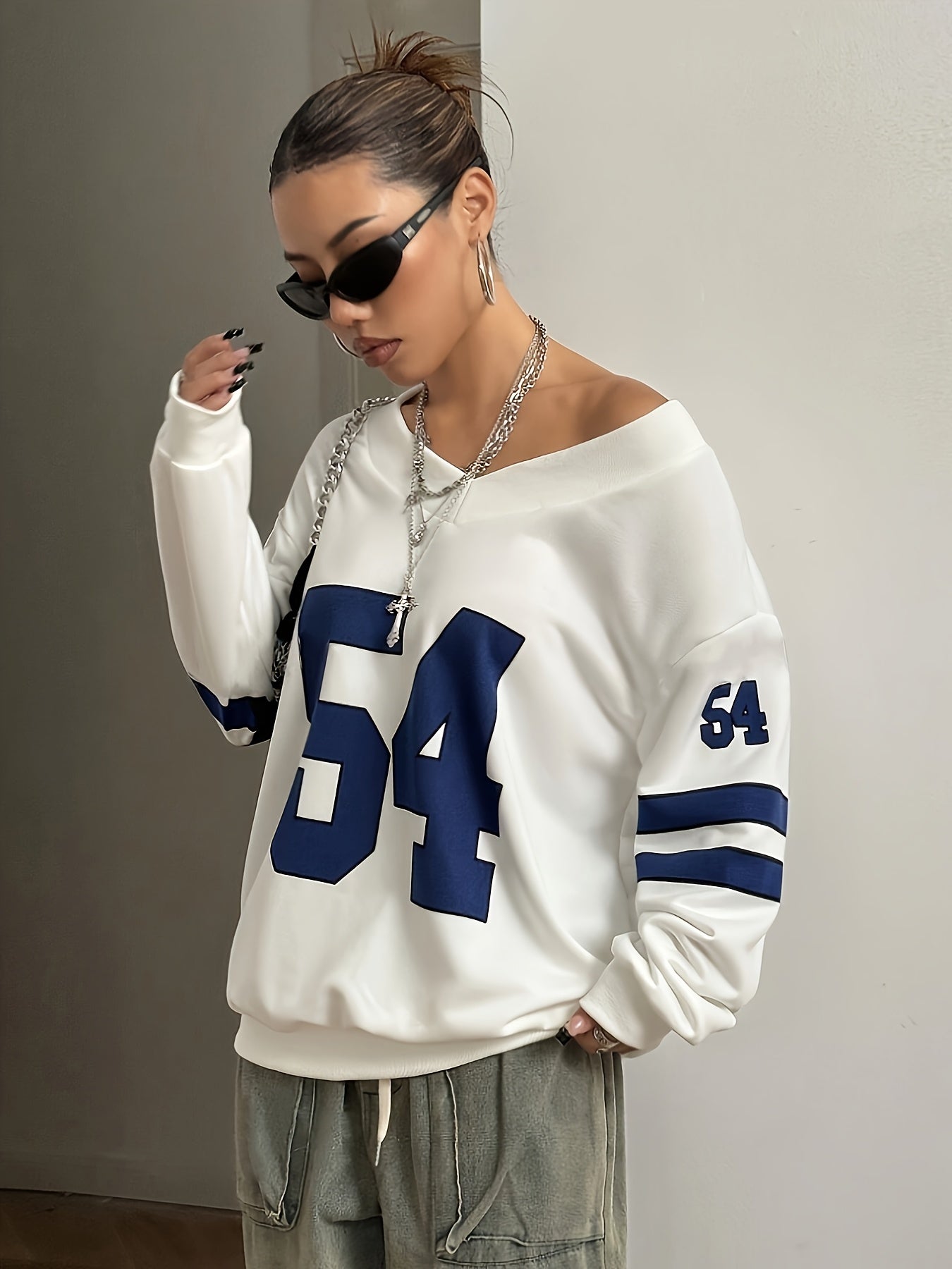 CozyFlex™ – Lässiges Damen Oversize Sweatshirt mit Rundhalsausschnitt
