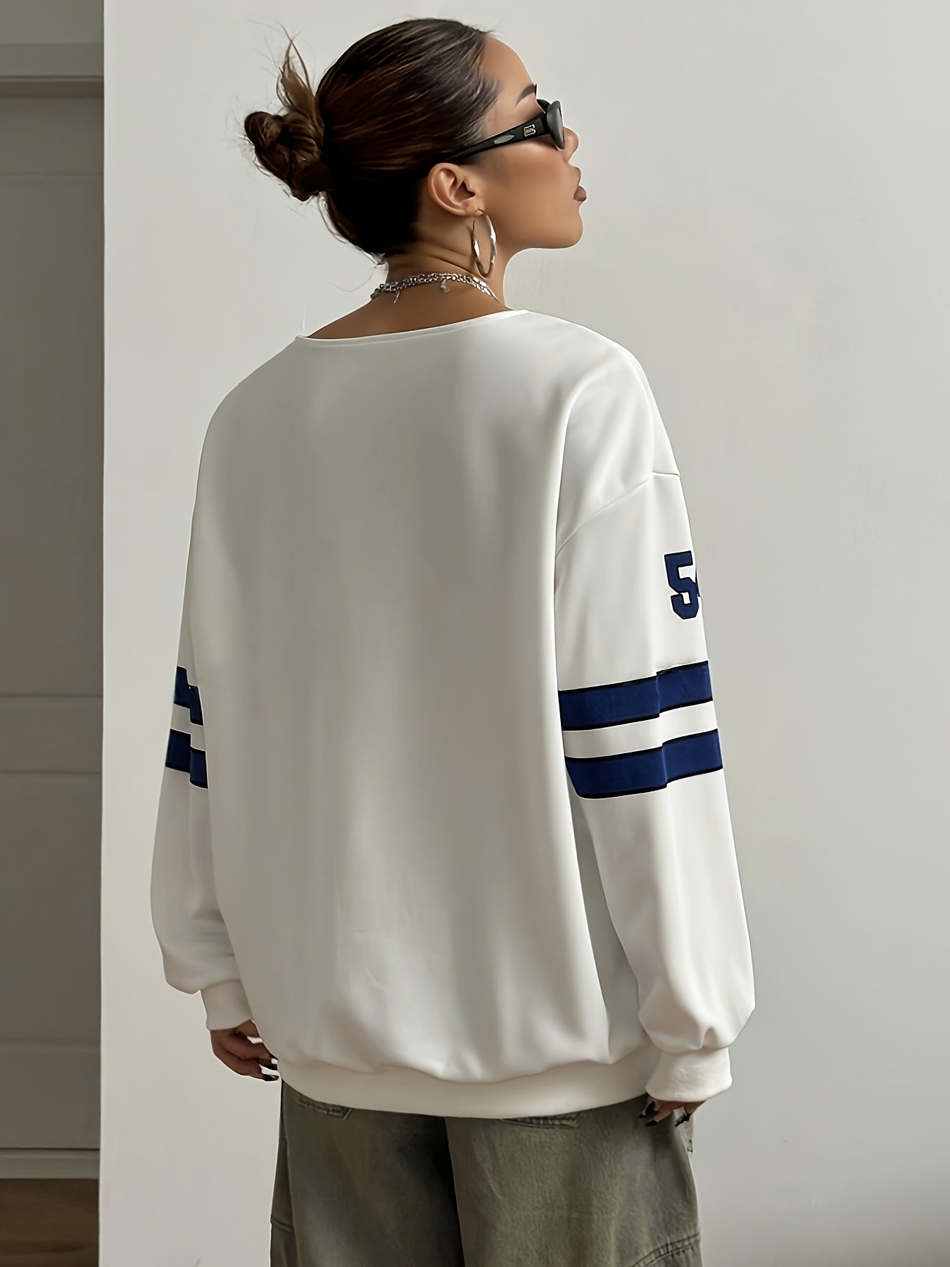 CozyFlex™ – Lässiges Damen Oversize Sweatshirt mit Rundhalsausschnitt
