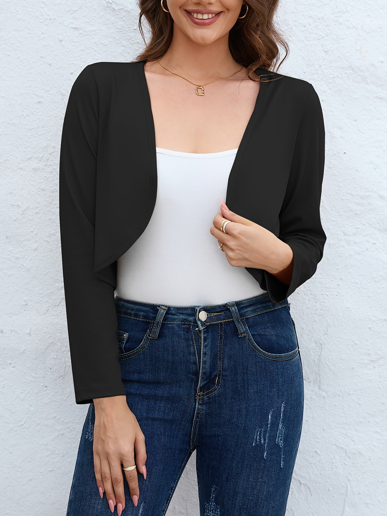 CropVista™ – Modische Damen Kurzjacke für stilvolle Übergangszeiten