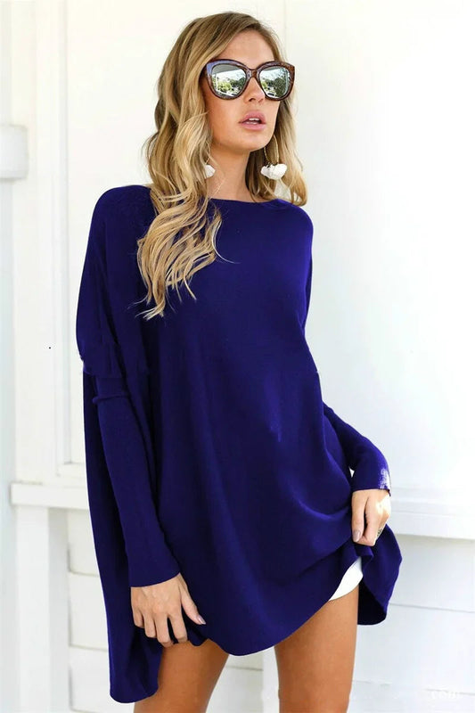 Elarova |  Damen-Baggy-Pullover