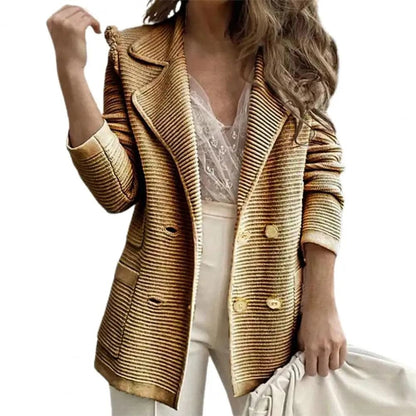 Damen-Blazer mit eleganter Rippstruktur