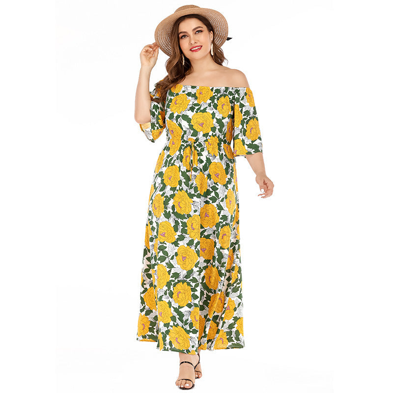 Damen-Boho-Kleid mit Print von Elarova (groß)