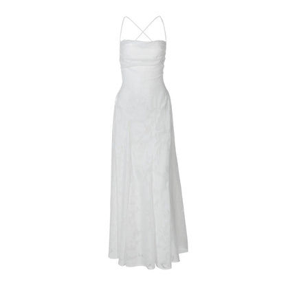 Damen Elegantes Abendkleid mit feinen Blumenmustern und raffinierten Details WW