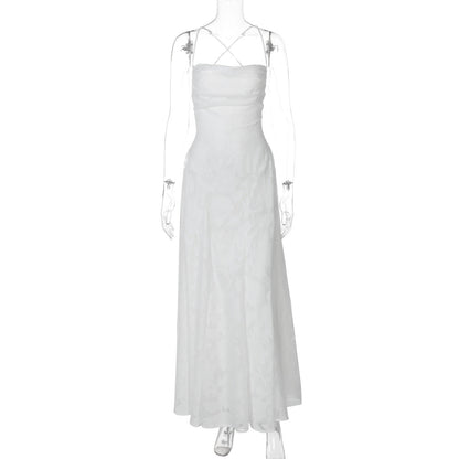 Damen Elegantes Abendkleid mit feinen Blumenmustern und raffinierten Details WW