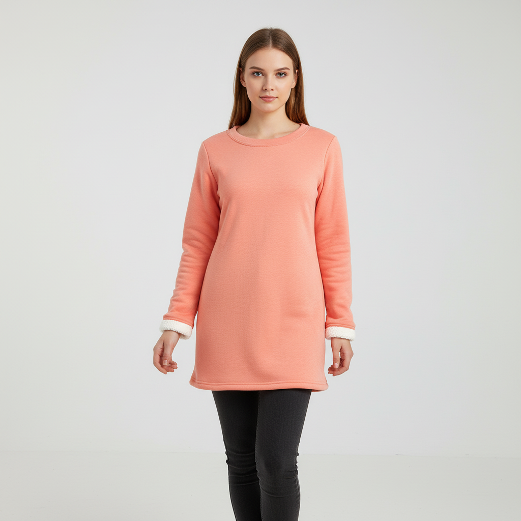 Weiche Damen Fleece Pullover Warm