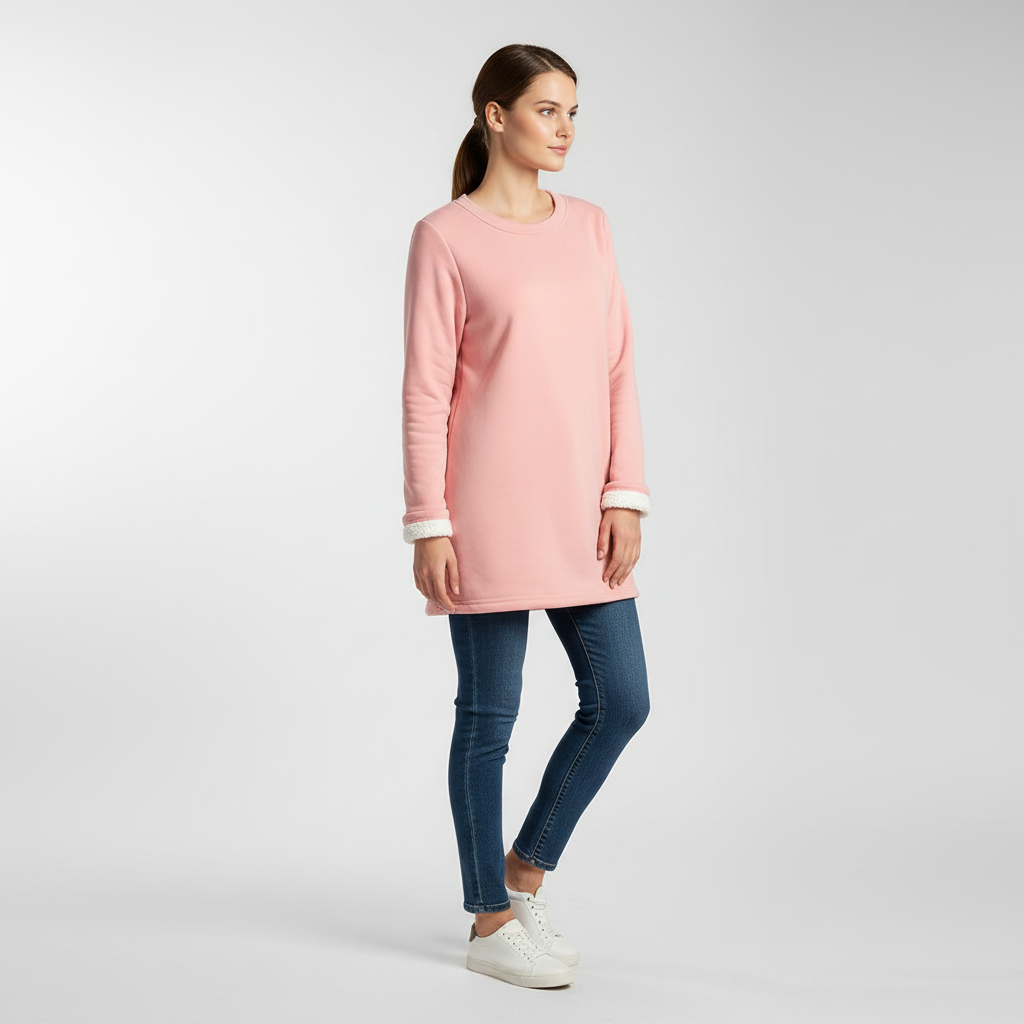 Weiche Damen Fleece Pullover Warm