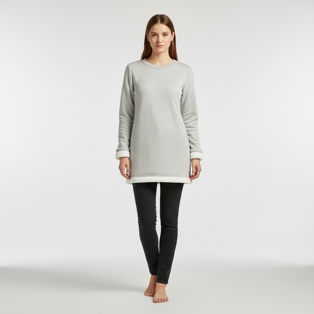 Weiche Damen Fleece Pullover Warm