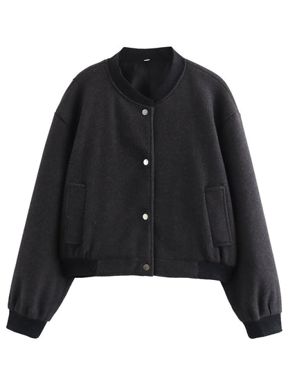 Damen Gepolstertes weiches Bomberjacke