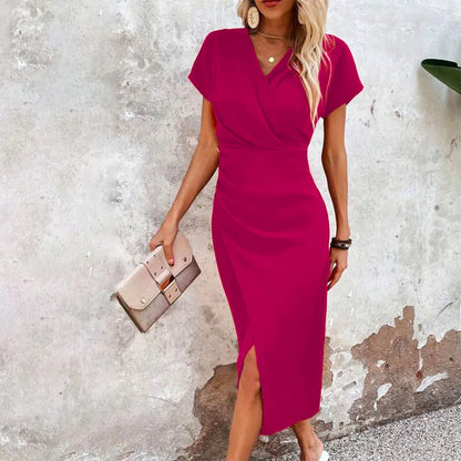 Damen Minikleid Uliah: Kurz, lässig, V-Ausschnitt