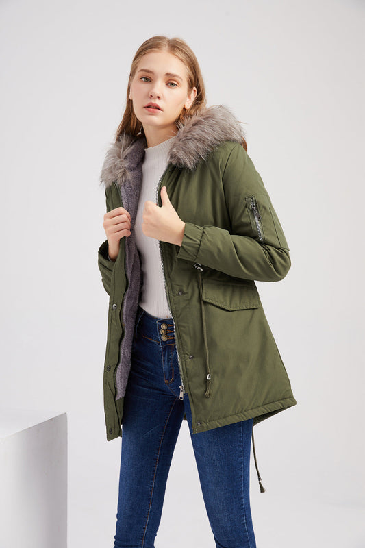 Elarova |  Damen-Parka mit Kapuze