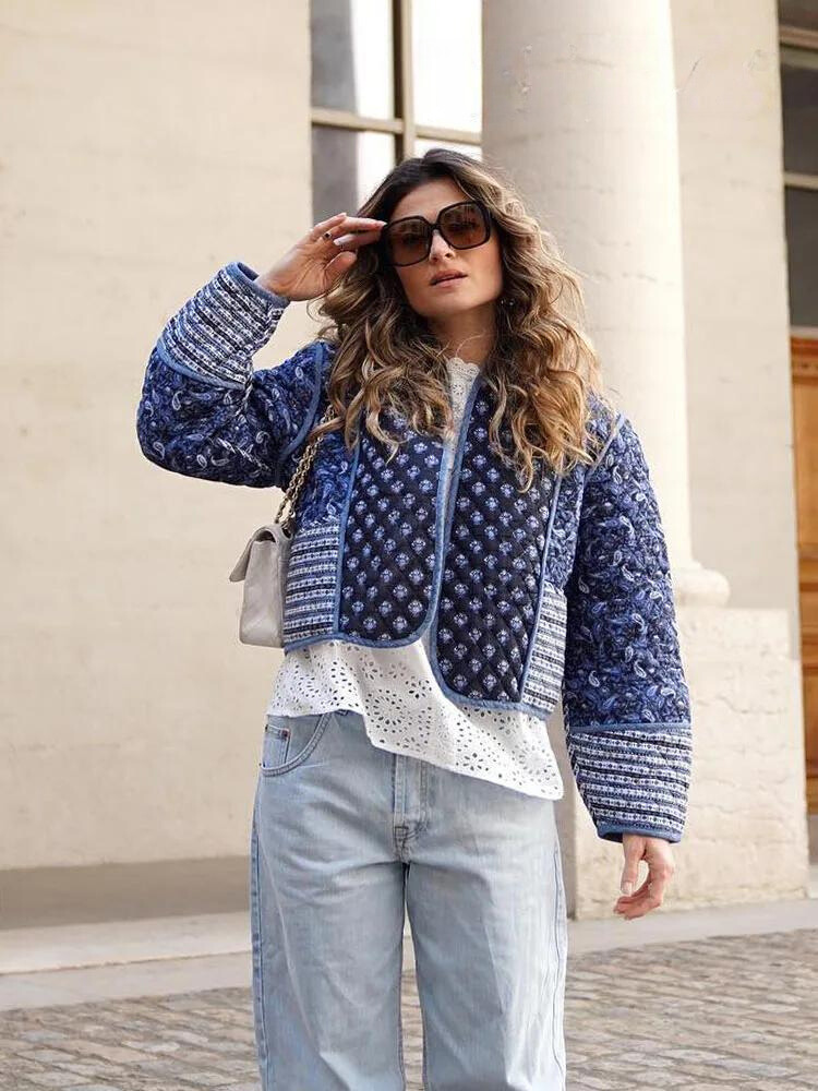 Damen-Patchwork-Jacke – Frühjahr/Sommer 2024 Trend