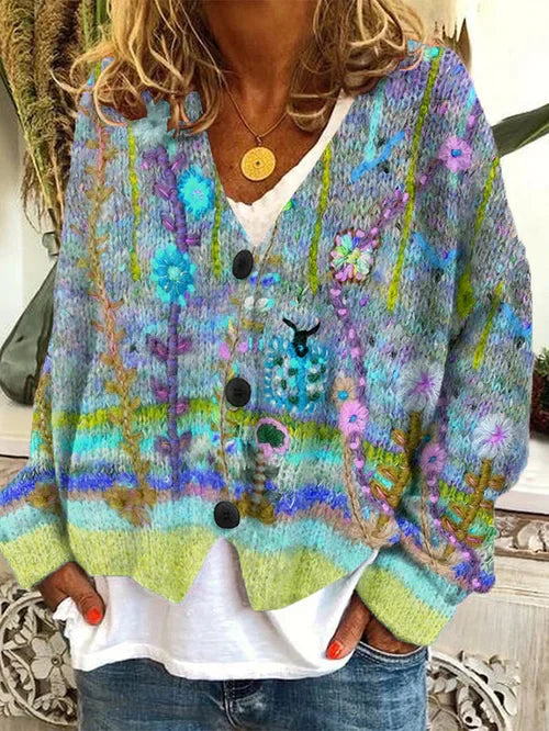 Damen Retro Cardigan - Elegantes & Hochwertiges Design