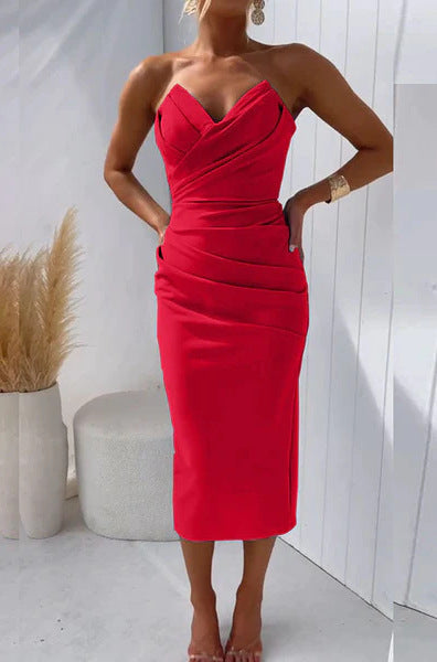 Damen-Sommerkleid von Elarova, ärmellos, mit Schlitz