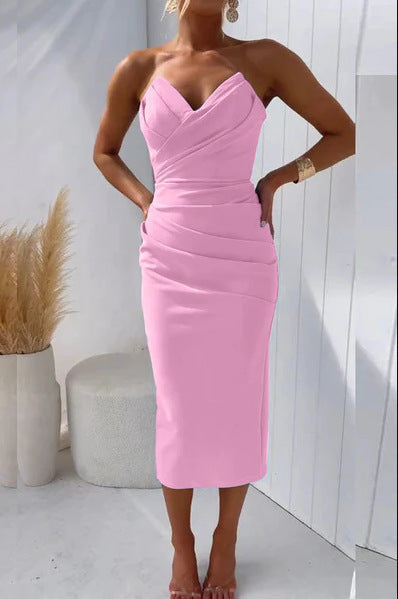 Damen-Sommerkleid von Elarova, ärmellos, mit Schlitz