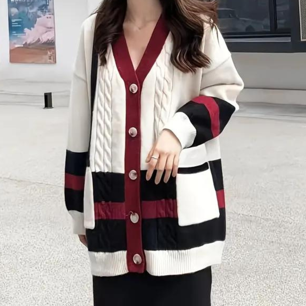 Damen-Strickcardigan Juliana: Luxuriös weich, mit Knöpfen