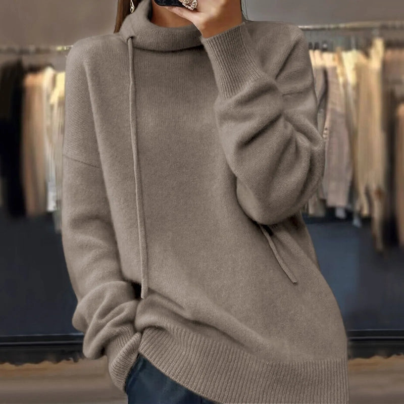 Damen-Strickpullover Katja: Modern, mit Stehkragen