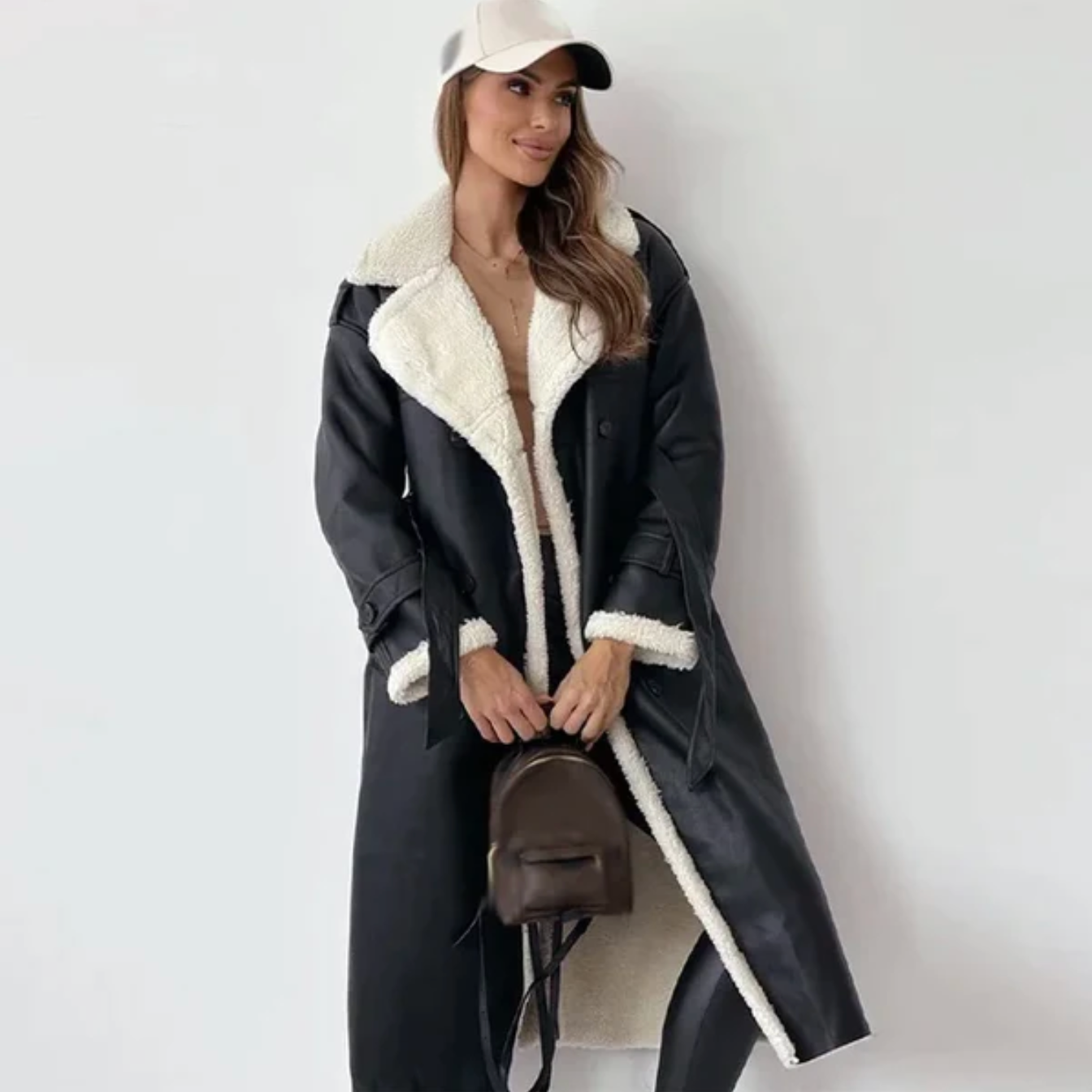 Damen-Wintermantel Kyla: Flauschig & mit Fleecefutter