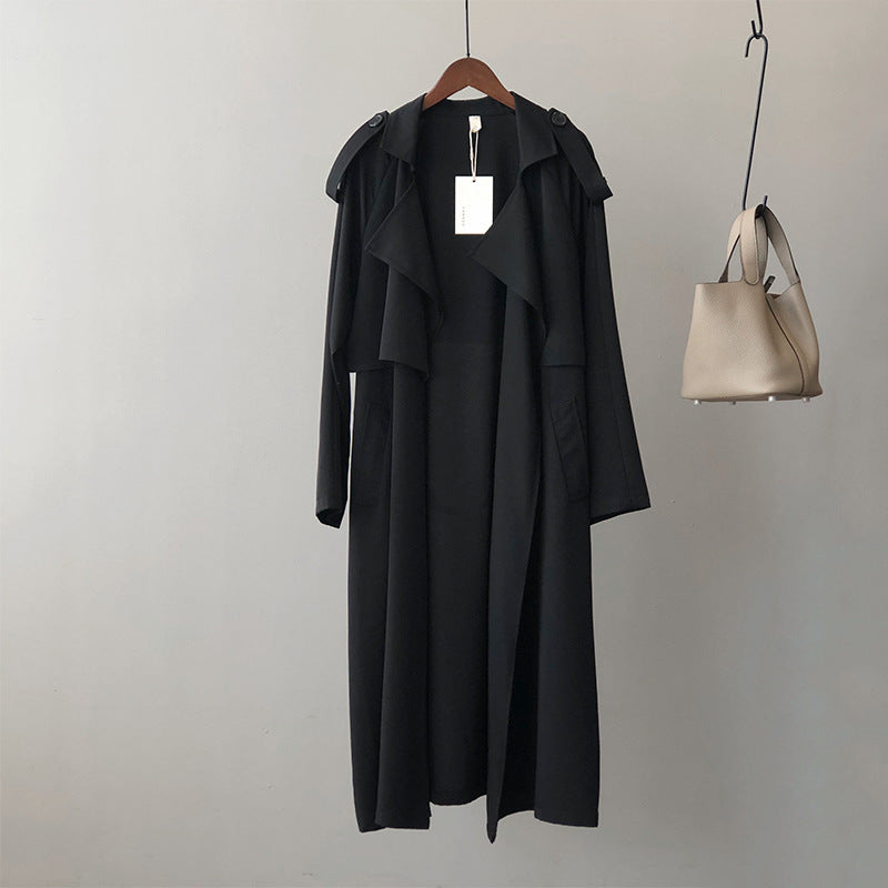 Elarova |  Damen Retro Baggy-Trenchcoat