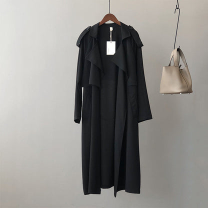 Elarova |  Damen Retro Baggy-Trenchcoat