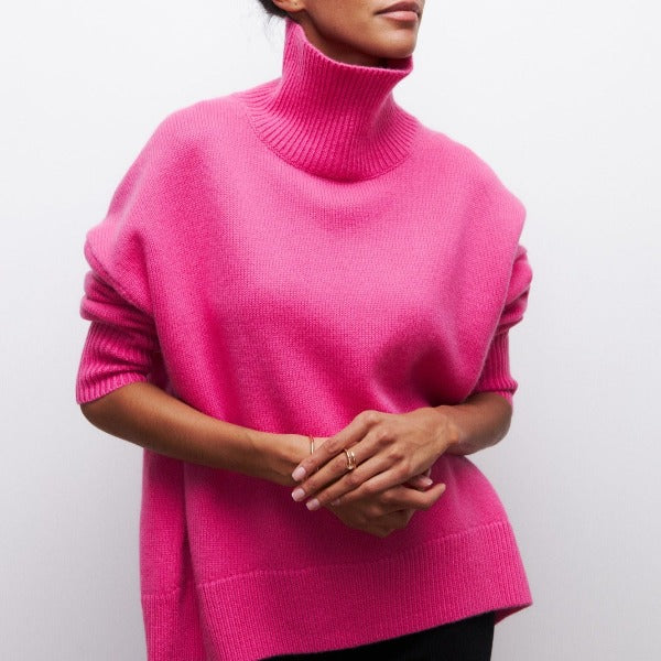 Damenshirt Jasmina: Eleganter Rollkragenpullover